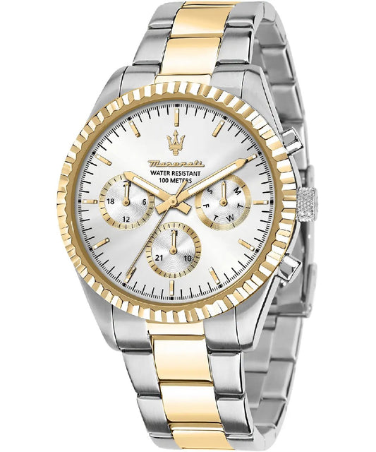 Orologio Maserati Competizione Silver-Gold R8853100021