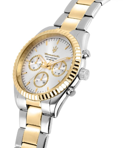 Orologio Maserati Competizione Silver-Gold R8853100021