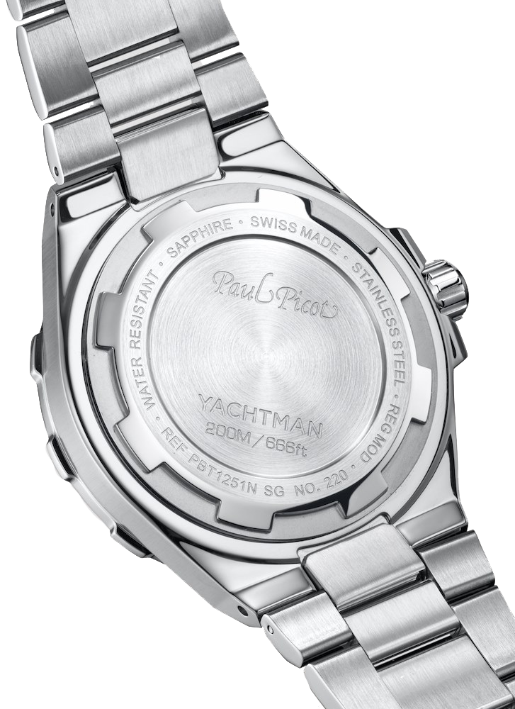 Orologio Paul Picot Yachtman Club Automatico 43mm - Blu/Nero