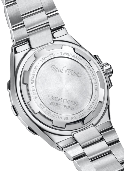 Orologio Paul Picot Yachtman Club Automatico 43mm - Blu/Nero
