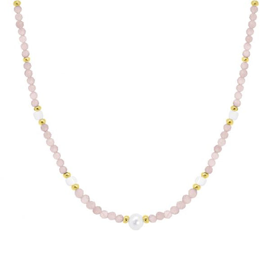 Collana Opale Rosa e Madreperla