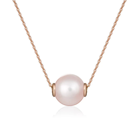 Collana Roberto Giannotti in oro rosa con perla passante rosa
