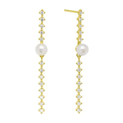 Orecchini Tennis e Perla