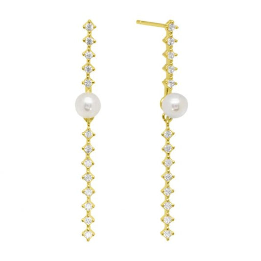 Orecchini Tennis e Perla